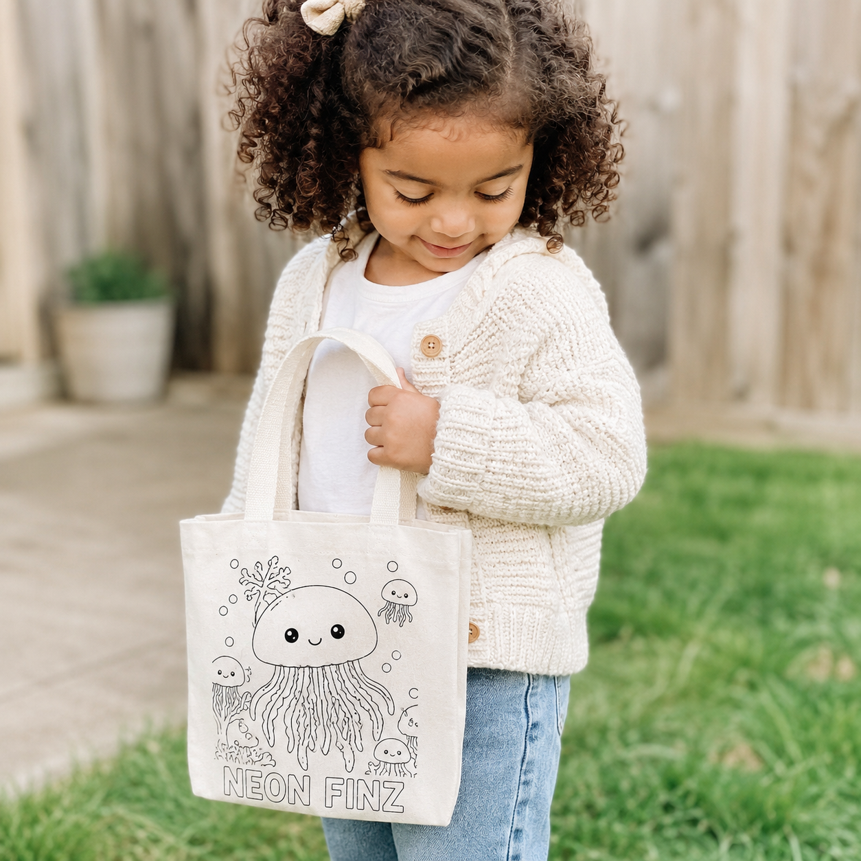 Neon Finz Explorer Mini Coloring Tote™